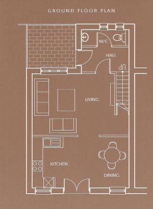 Waddleduck Cottage ground floor plan